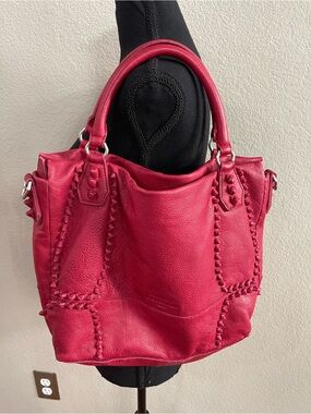 Liebeskind Berlin Red Leather Shoulder Bag Designer Handbag Purse